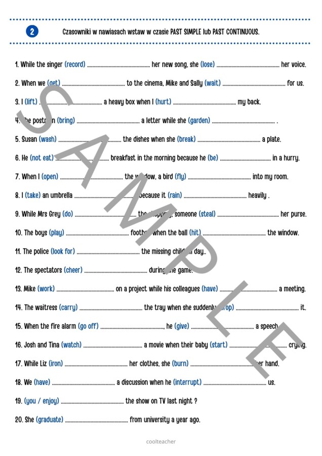 Past Simple vs Past Continuous