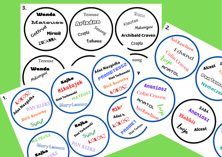 DOOBLE - bohaterowie lektur z kl. 4-6
