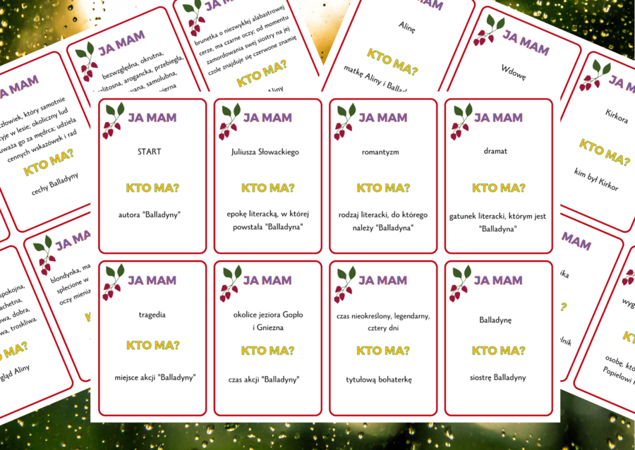 Ja mam… Kto ma…? - "BALLADYNA"