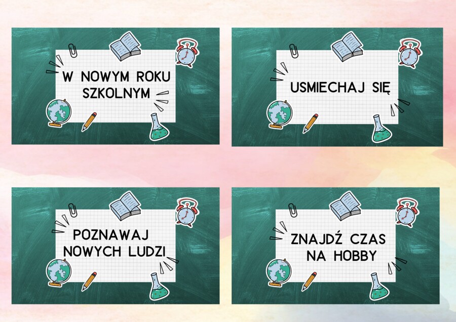 Gazetka ścienna - garść dobrych rad na nowy rok szkolny!