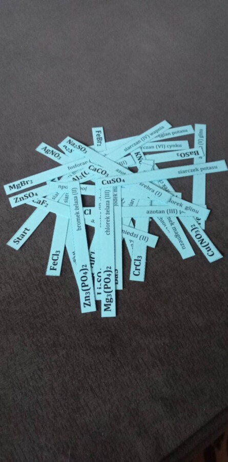 Kto następny? - Wzory sumaryczne soli