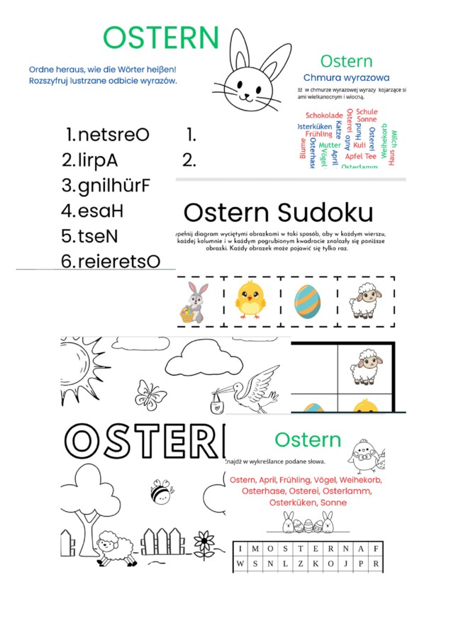 OSTERN - karty pracy