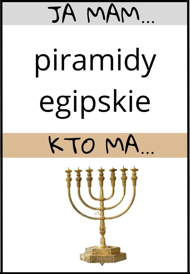 Gra Ja mam, kto ma - Powtórzenie materiału na historii w klasie 5 szkoły podstawowej