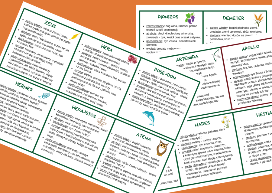 BOGOWIE GRECCY - mity - mitologia - wklejki - wklejka