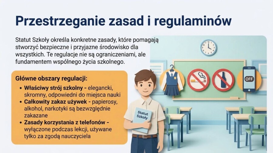 Prawa i obowiązki ucznia – prezentacja edukacyjna/gazetka (17 slajdów)