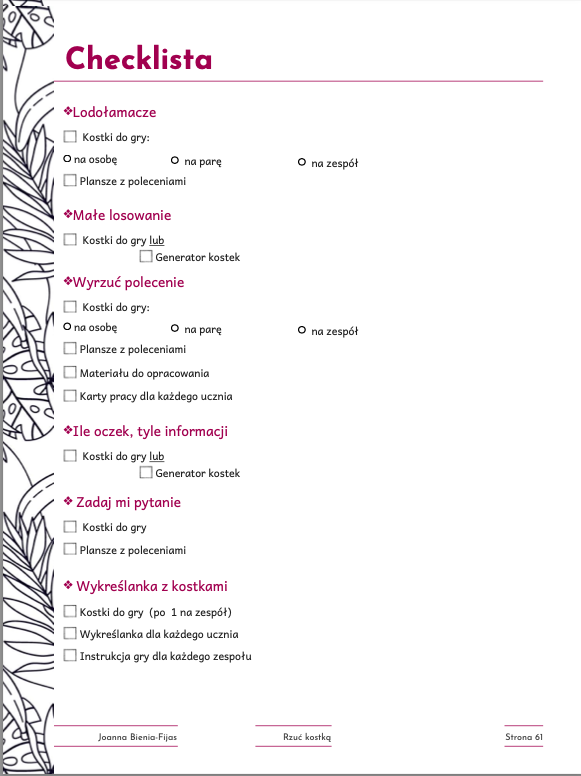 Rzuć kostką. Pomysły na świetną zabawę na każdym przedmiocie - e-book