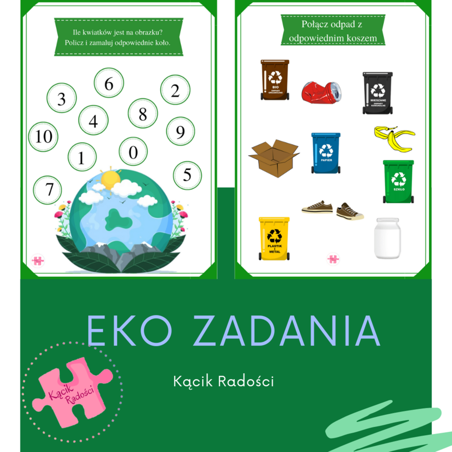 Eko zadania dla przedszkolaków