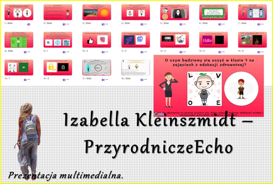 Prezentacja multimedialna w genial.ly „O czym będziemy się uczyć na zajęciach edukacji zdrowotnej w klasie 7?”. Edukacja zdrowotna. Klasa 7. Dział „Nasze zdrowie fizyczne”.