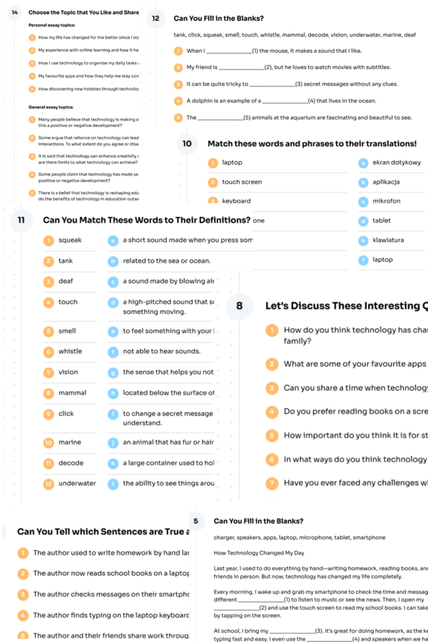 Junior Explorer 6 – Unit 1 – karta pracy – Staying Connected with Technology – technology– Krzyżówka GRATIS