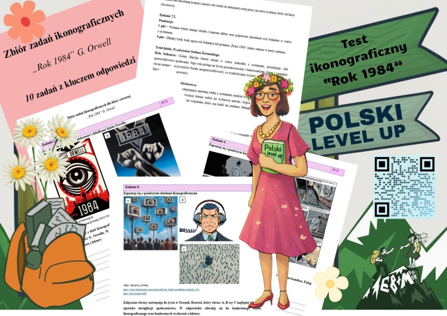 Test ikonograficzny (10 zadań z kluczem odpowiedzi)_Rok 1984_Polski Level Up