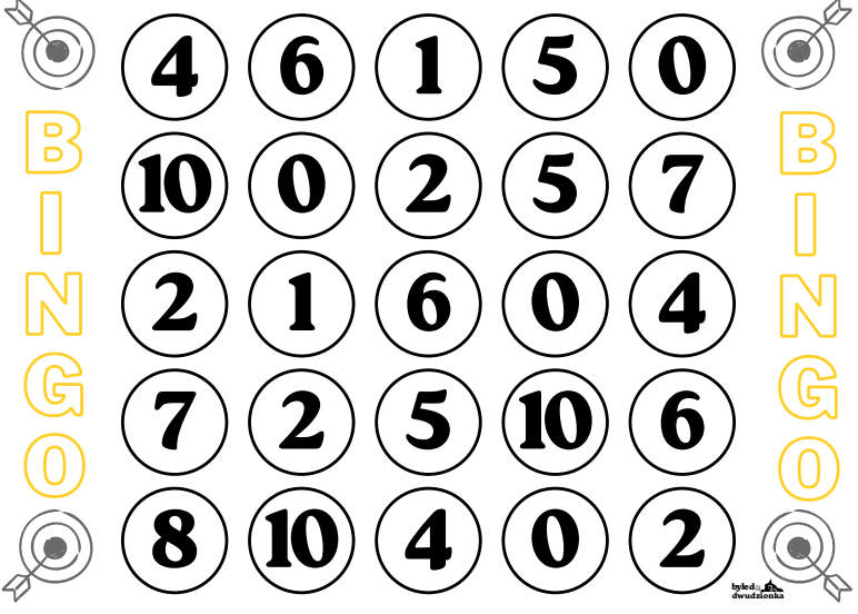 BINGO! - Litery i cyfry