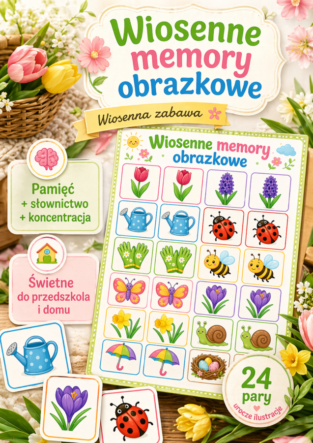 Wiosenne memory obrazkowe