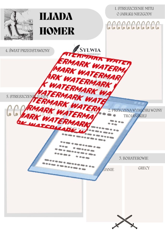 📒 Notatnik maturalny - Antyk (wprowadzenie, mitologia grecka, Iliada, Antygona, poezja Horacy)