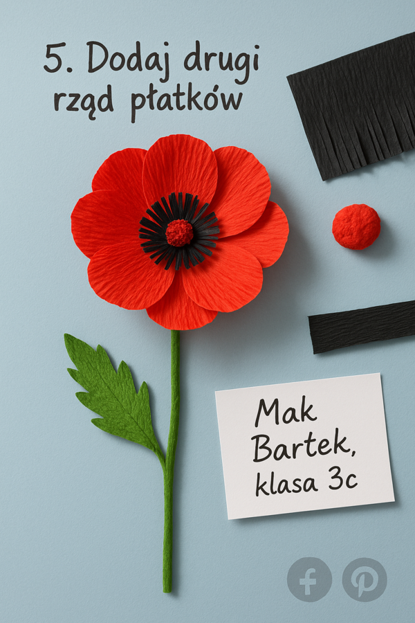 Kwiaty z bibuły "Wiosenna Łąka"