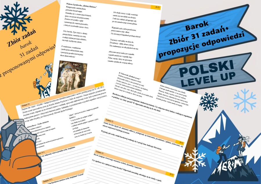 barok_test 31 zadań+podpunkty+ przykładowe odpowiedzi_Polski Level Up