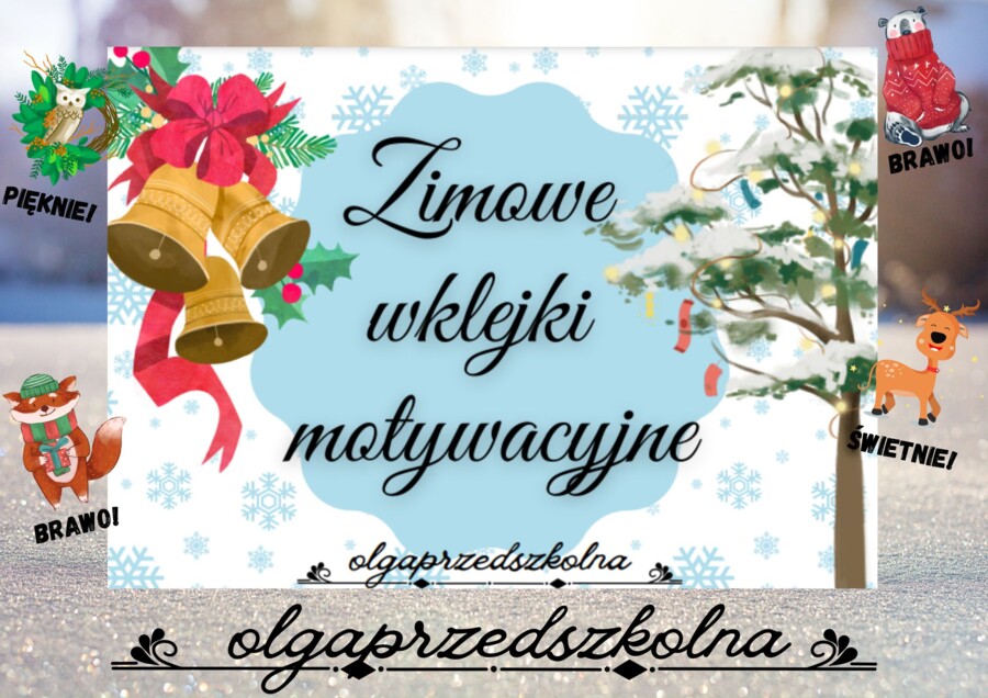 Zimowe wklejki motywacyjne