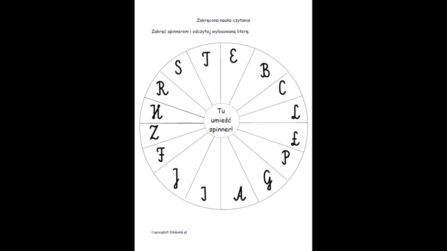 Zakręcona nauka czytania – litery, sylaby.