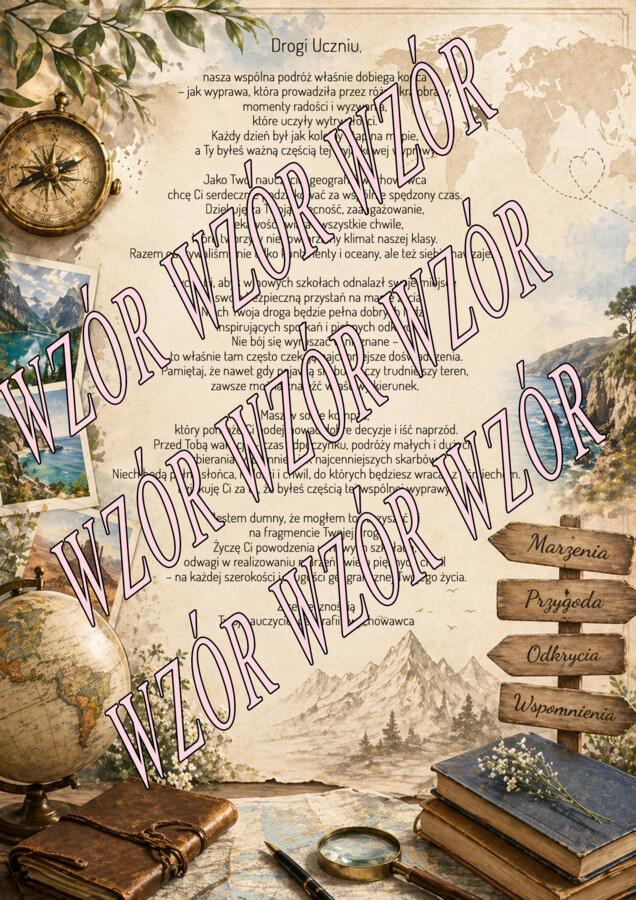 🩵LIST OD NAUCZYCIELA GEOGRAFII I WYCHOWAWCY🩵