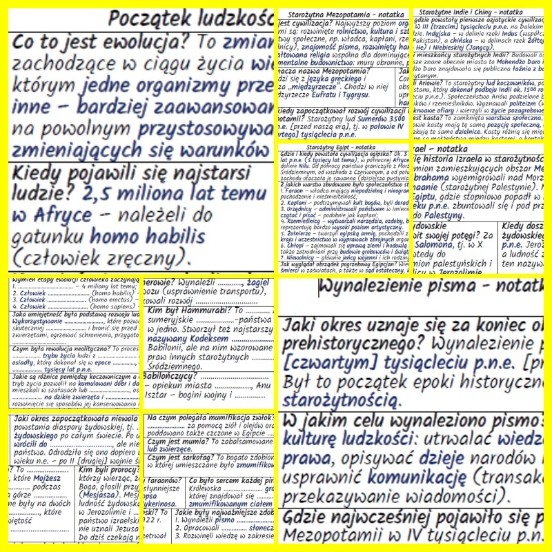 Pierwsi ludzie i najstarsze cywilizacje – komplet notatek i kart pracy