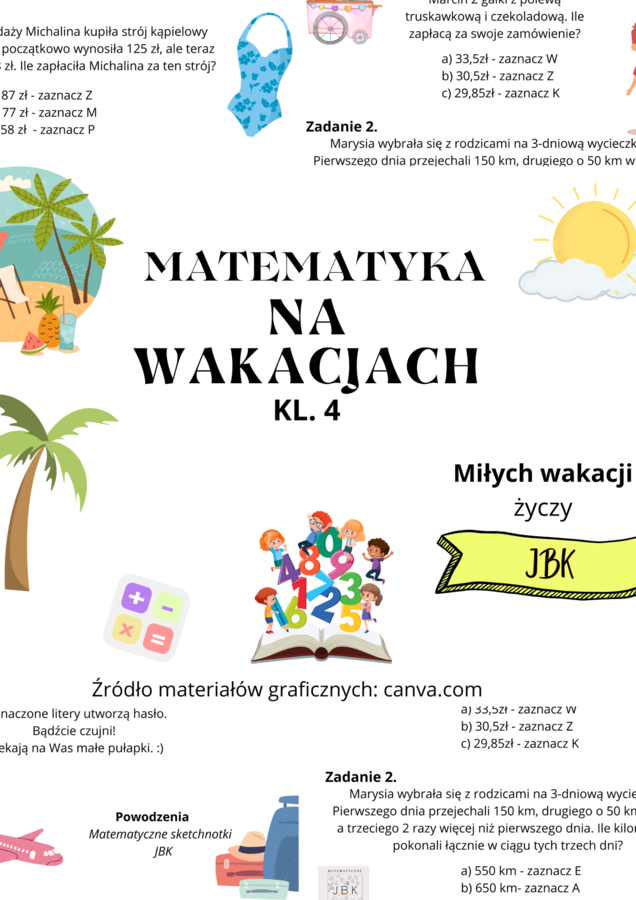 "Matematyka na wakacjach 4"