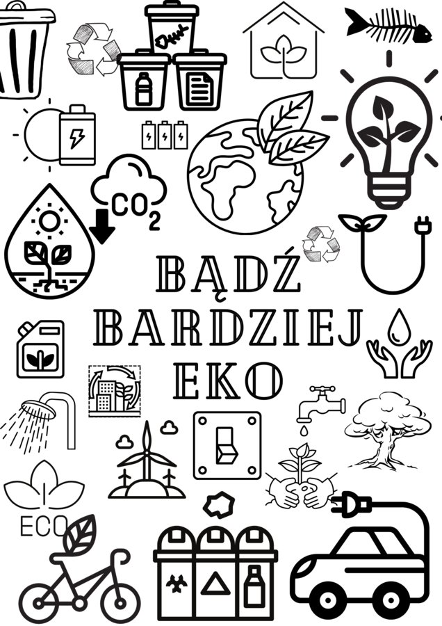 Dzień ziemi, ekologia, kolorowanka xxl