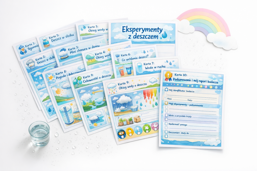 Karty pracy „Eksperymenty z deszczem”