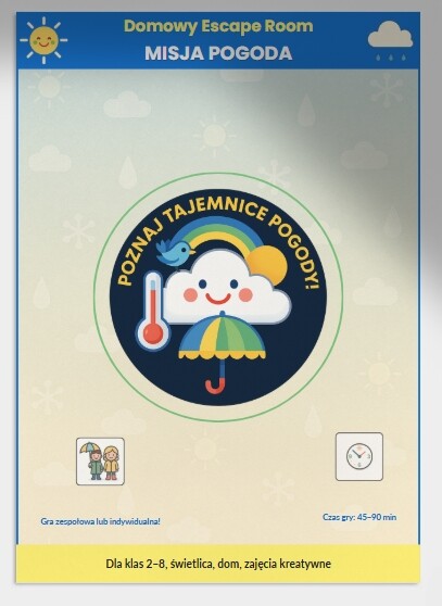 Domowy Escape Room: Misja Pogoda
