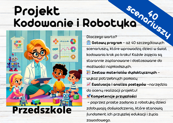 Kodowanie i Robotyka dla Przedszkolaka” – projekt edukacyjny