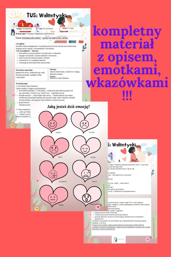 Walentynki TUS-przedszkole-3-4 lata