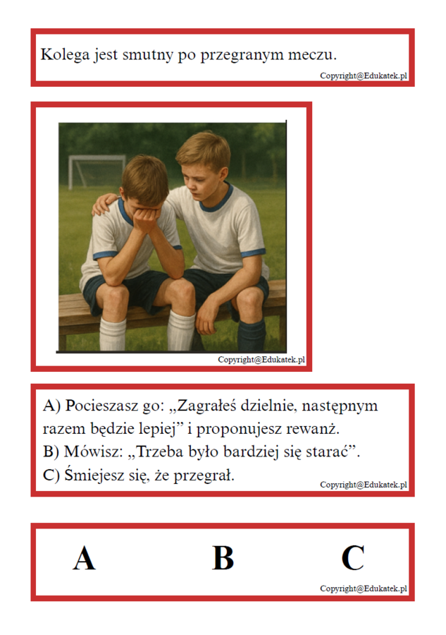 „Rozwiąż Problem - TUS” – zabawa rozwijająca umiejętności społeczne
