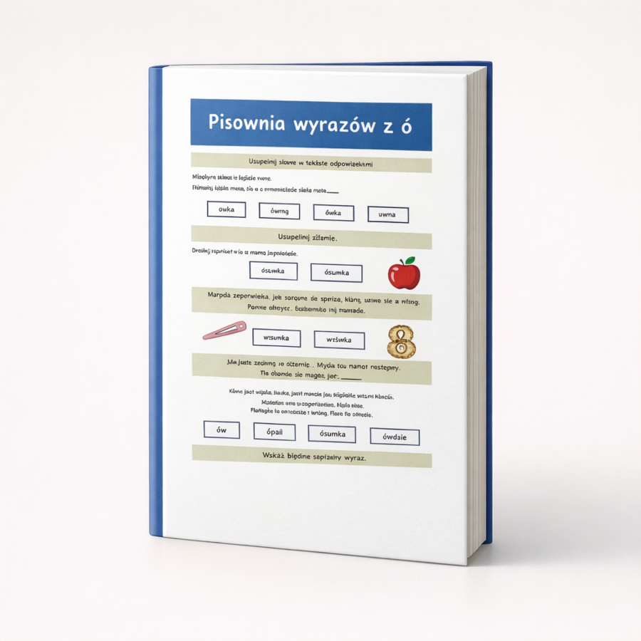 PISOWNIA WYRAZÓW Z "Ó" [Karta pracy, sprawdzian}