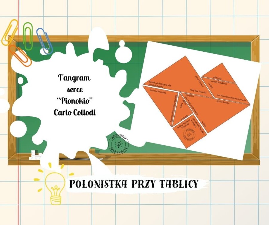 Tangram "Pinokio" serce Pinokio