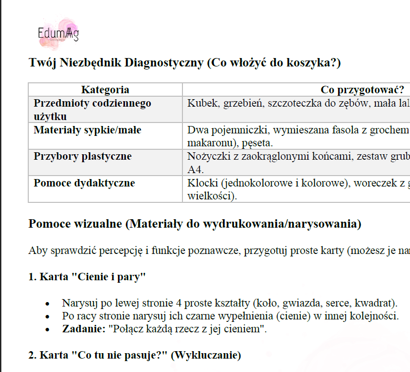 KOMPLETNY PAKIET DO ZAJĘĆ KOREKCYJNO-KOMPENSACYJNYCH W PRZEDSZKOLU