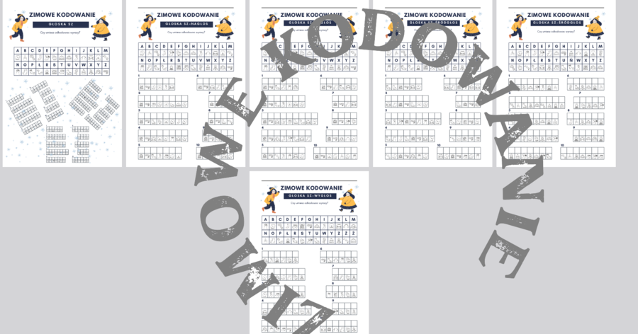 Logopedia - Zimowe kodowanie utrwalające głoski szumiące