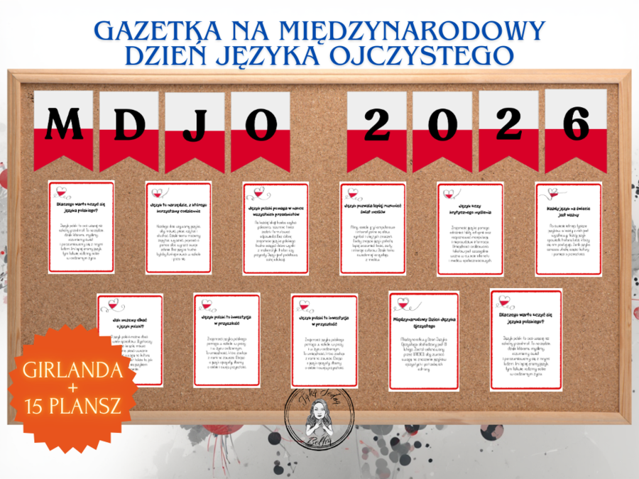 Międzynarodowy Dzień Języka Ojczystego — gazetka + girlanda (MDJO)