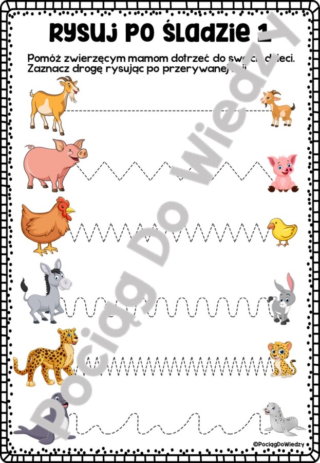 Dzień Matki - Grafomotoryka