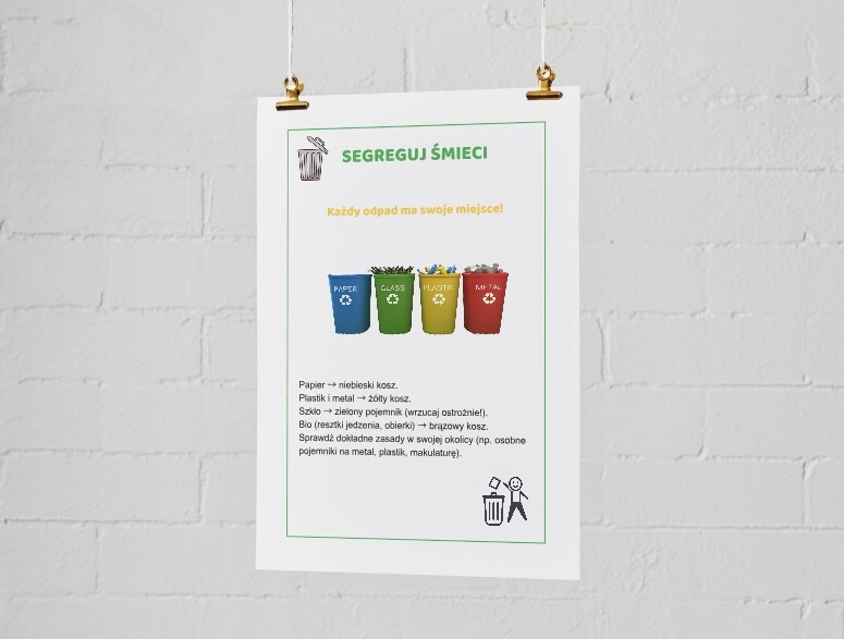 Proste plakaty z zasadami dbania o środowisko. Zasady "małego ekologa".