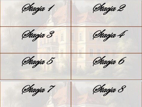 "Pan Tadeusz" stacje zadaniowe.