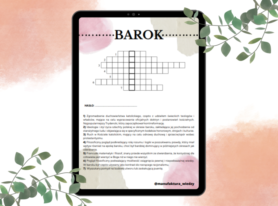 Krzyżówka - barok