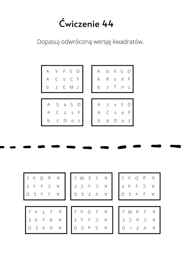 Karty pracy dla 9-11 latka. Pamięć i koncentracja uwagi. Część 2.