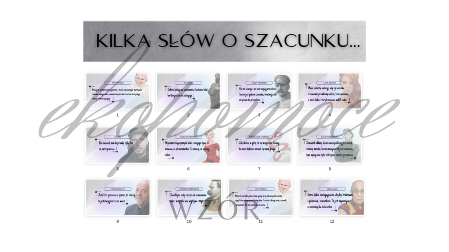 Gazetka szkolna pt. Kilka słów o szacunku...