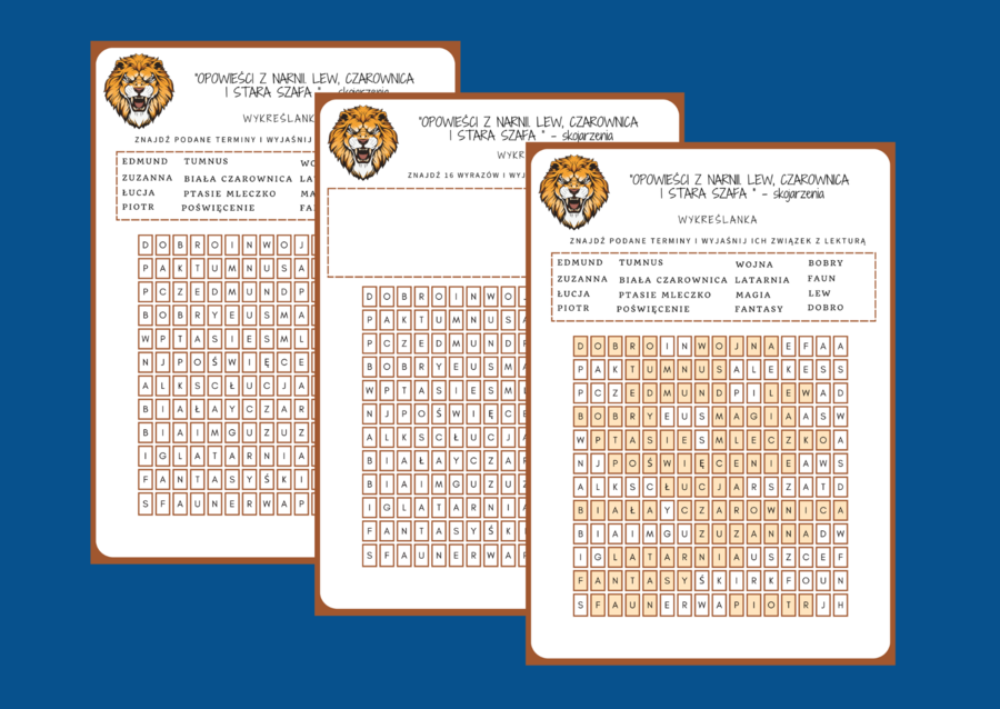 „OPOWIEŚCI Z NARNII. LEW, CZAROWNICA I STARA SZAFA” - wykreślanka
