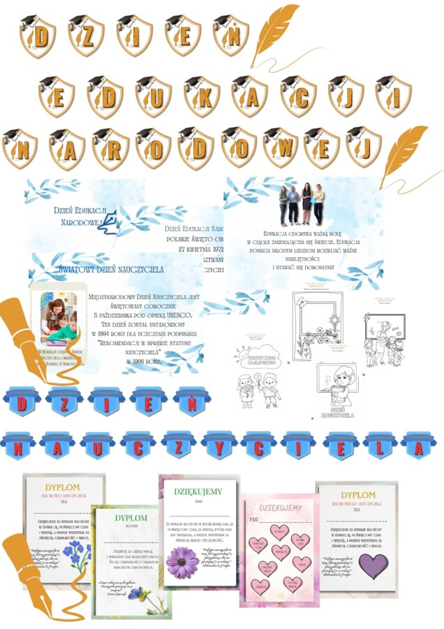 PAKIET MATERIAŁÓW NA PAŹDZIERNIK WEDŁUG KALENDARZA ŚWIĄT I DNI NIETYPOWYCH.