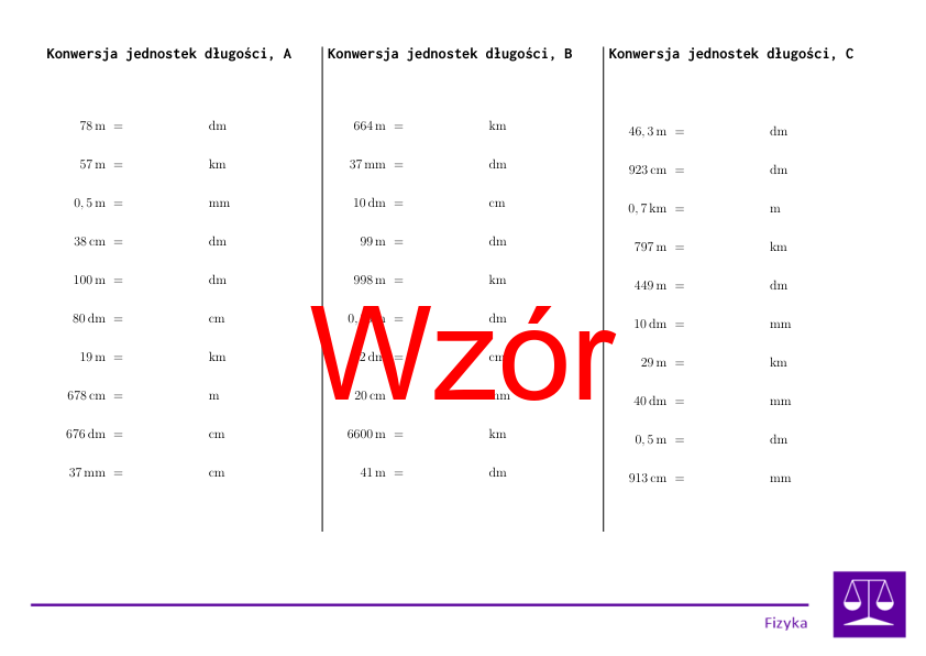 Przewody jednostek | fizyka | zestaw promocyjny