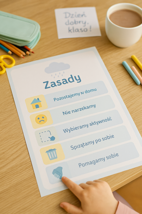 Deszczowy plan B. Plakat klasowy