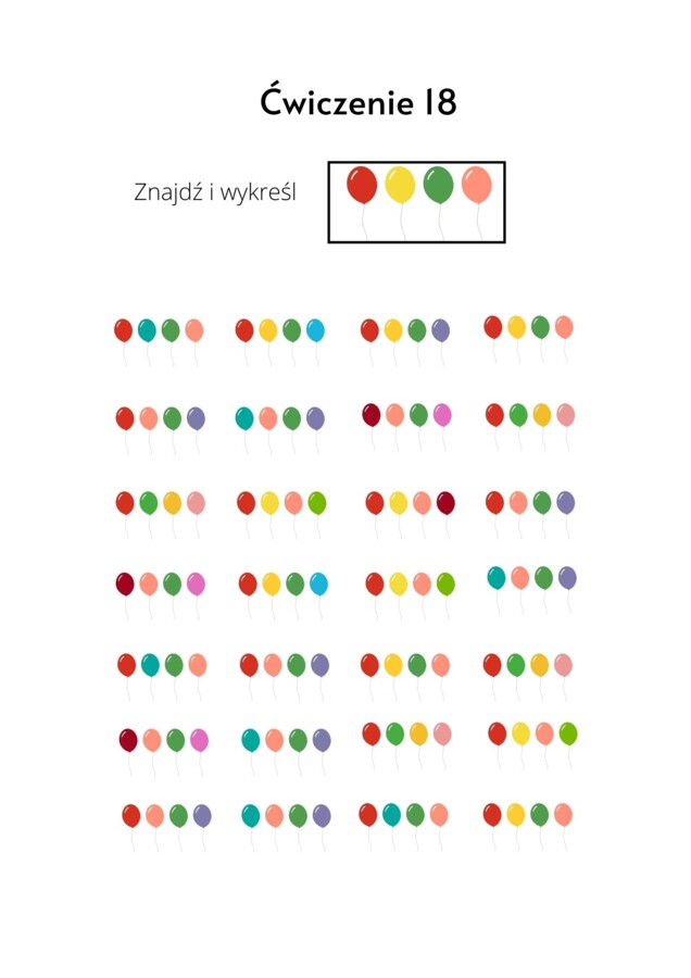 Karty pracy dla 9-11 latka. Pamięć i koncentracja uwagi. Część 2.