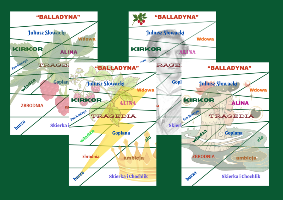 "BALLADYNA" - puzzle - 4 wersje