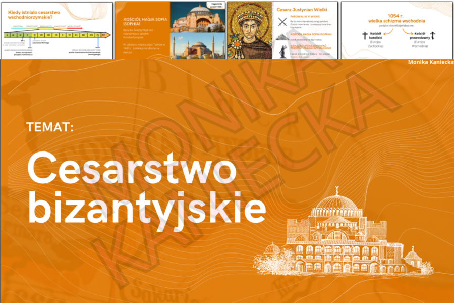 Cesarstwo bizantyjskie - historia prezentacja klasa 5