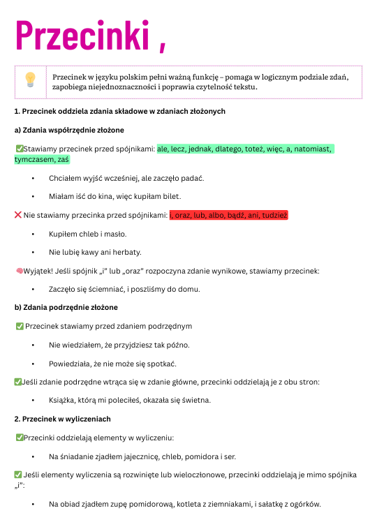 Gdzie stawiamy przecinki?