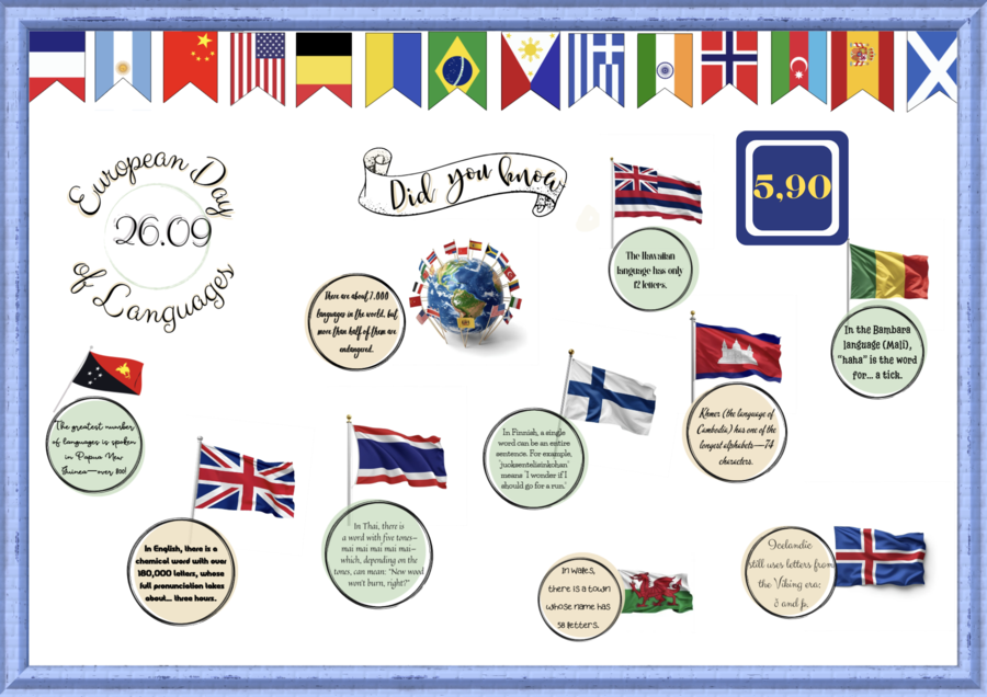 European Day of Languages - gazetka wersja angielska